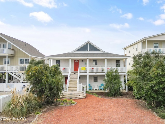 view of front of house with a porch