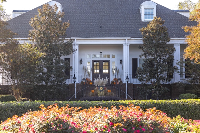 property entrance with a porch