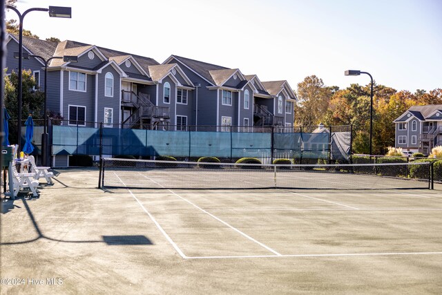 view of tennis court