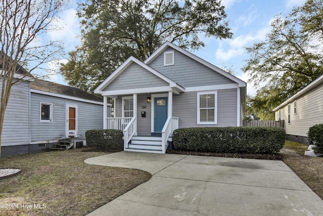 view of bungalow-style house