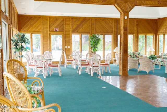 sunroom featuring a wealth of natural light