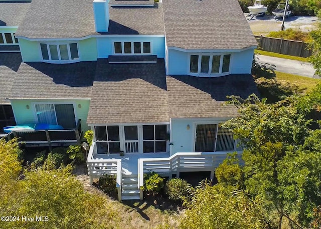 view of rear view of house