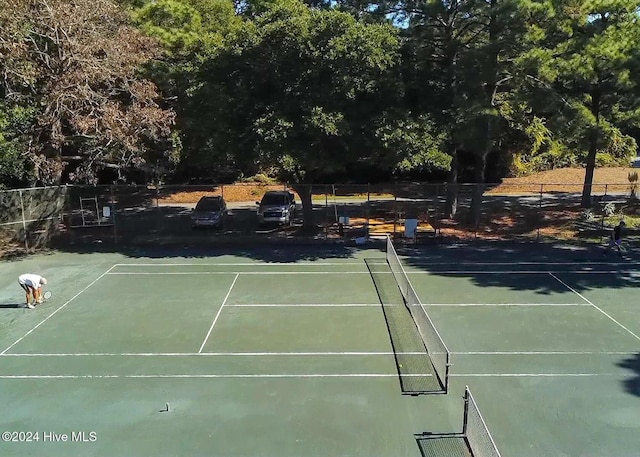 view of sport court