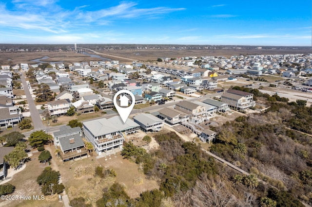 aerial view featuring a residential view