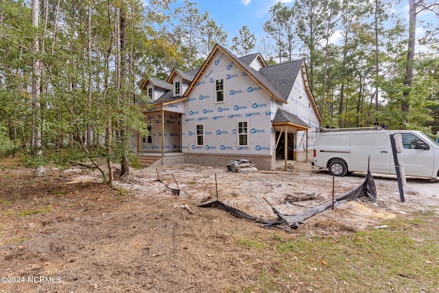 view of rear view of property