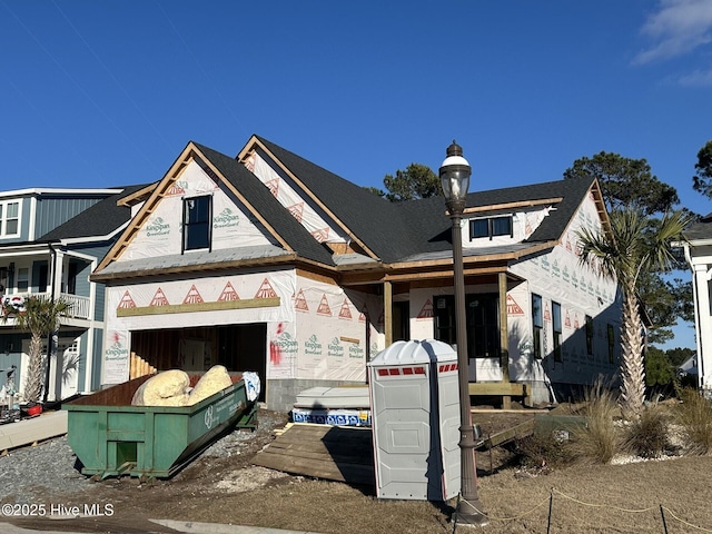 187 Spicer Lake Dr, Holly Ridge, NC 28445 - property in mid-construction featuring a garage