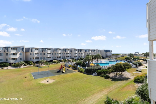 birds eye view of property