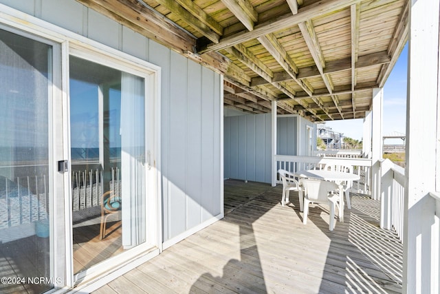 view of wooden terrace