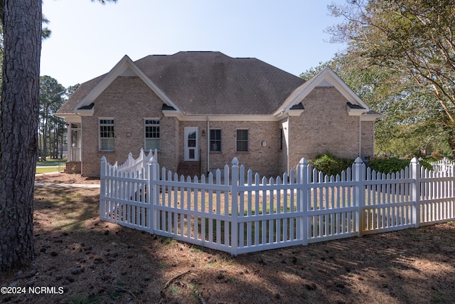 view of back of property