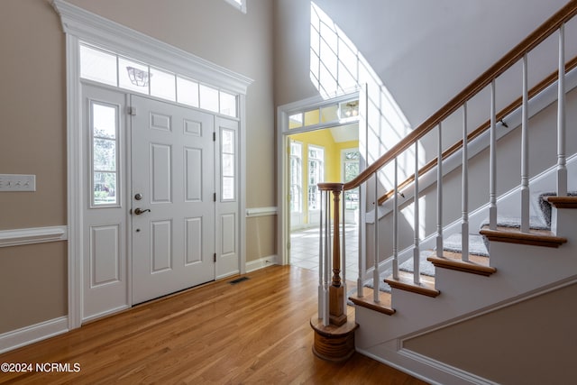 entryway featuring light wood-type flooring