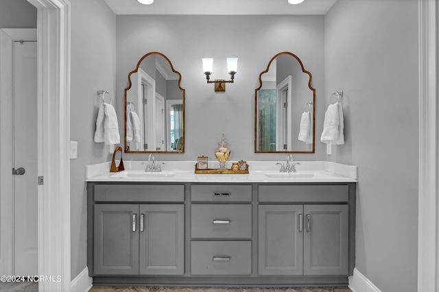 bathroom with vanity