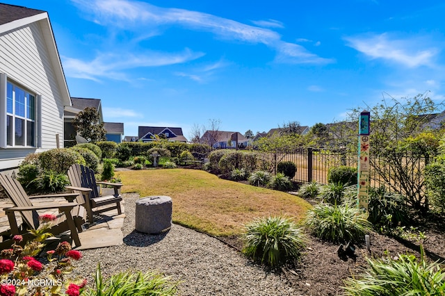 view of yard with a patio area