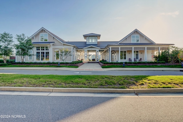 exterior space with a porch