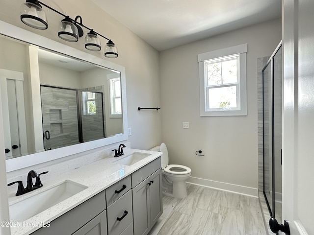 3965 Pepperberry Ln, Southport, NC 28461 - full bath with double vanity and a stall shower