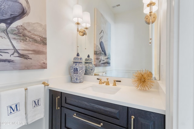 bathroom featuring vanity