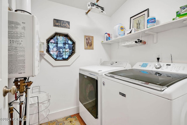 laundry room with separate washer and dryer