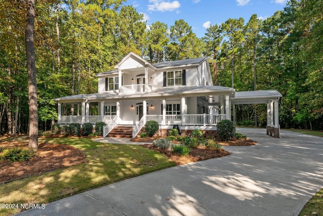 farmhouse with a porch