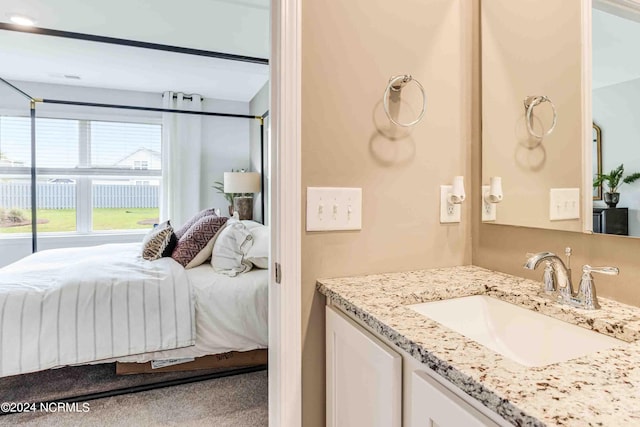 bedroom featuring sink