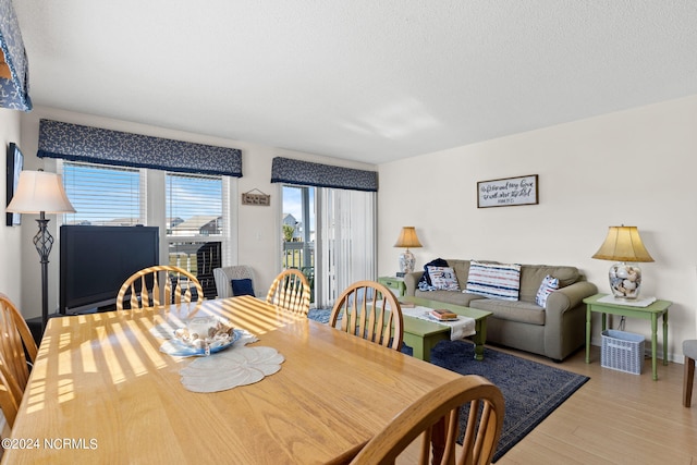 dining area featuring light hardwood / wood-style floors