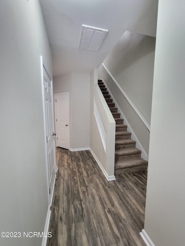 interior space with hardwood / wood-style flooring