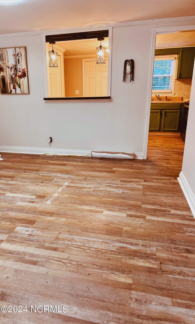 114 Williams St, Seaboard, NC 27876 - spare room with light wood-style flooring and baseboards
