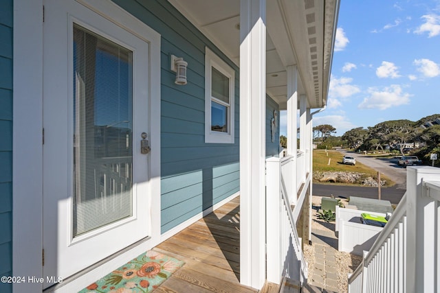 exterior space featuring a porch