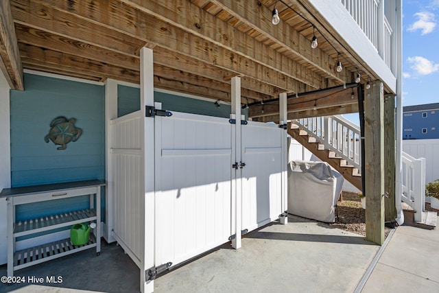 view of patio / terrace with a grill