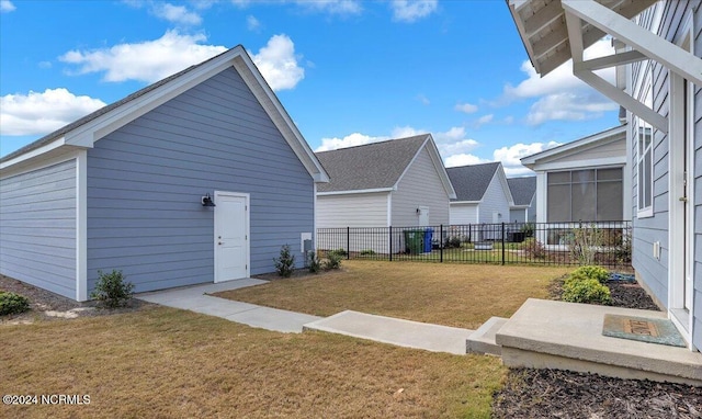 view of community featuring a lawn