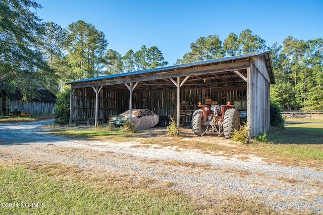 view of outdoor structure