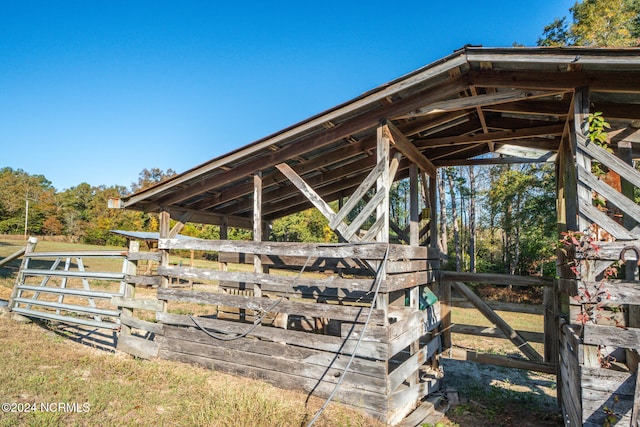 view of stable