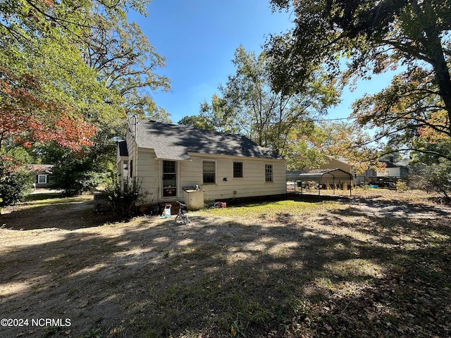 view of rear view of property