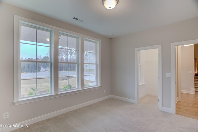 view of carpeted empty room