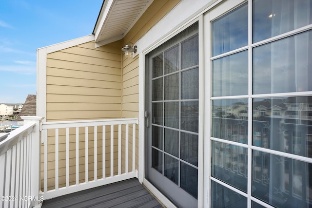 view of balcony