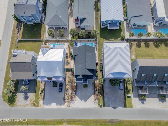 drone / aerial view featuring a residential view