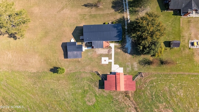 aerial view with a rural view