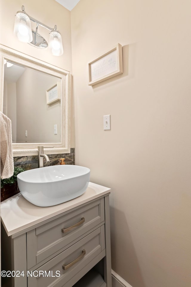 bathroom with vanity