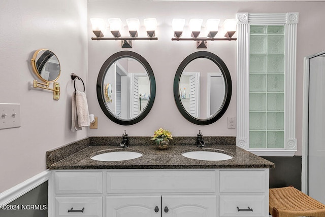 bathroom with vanity