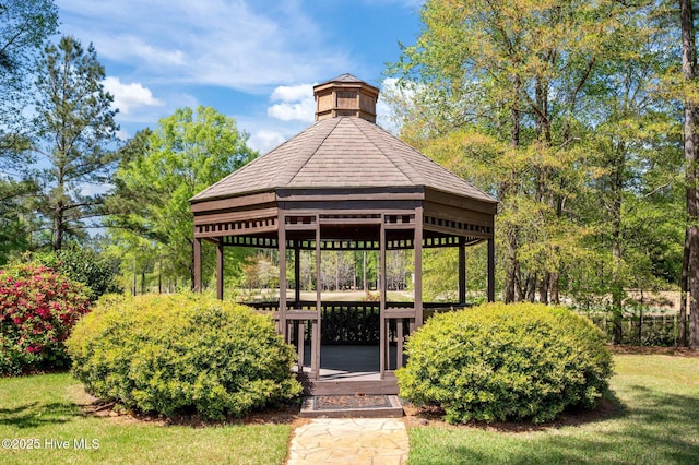 surrounding community with a gazebo