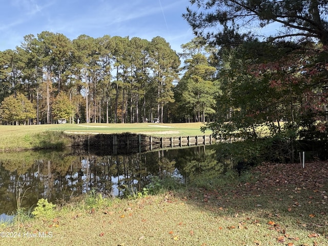view of property's community featuring a water view