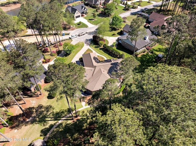 bird's eye view featuring a residential view