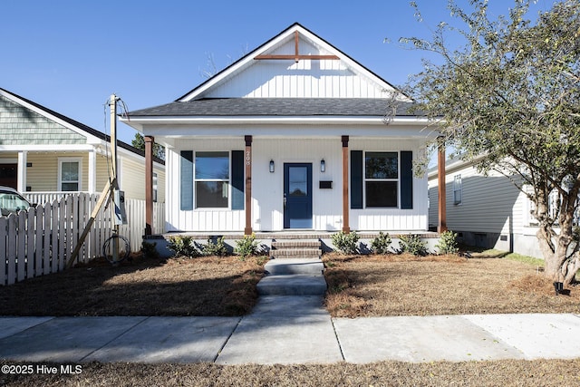 bungalow-style home with a porch