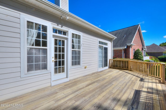 view of wooden terrace