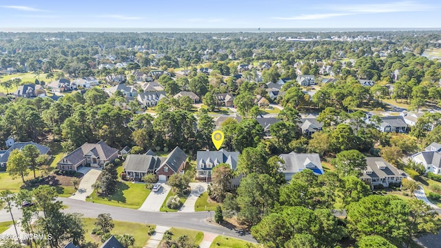 4315 Loblolly Cir SE, Southport, NC 28461 - aerial view of property and surrounding area with nearby suburban area