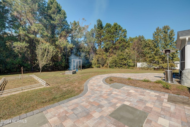 view of yard with a patio