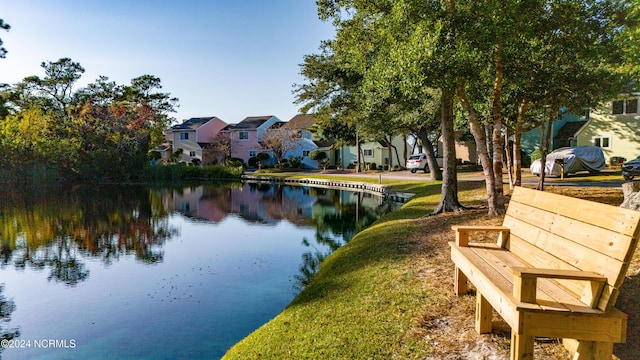 water view with a residential view