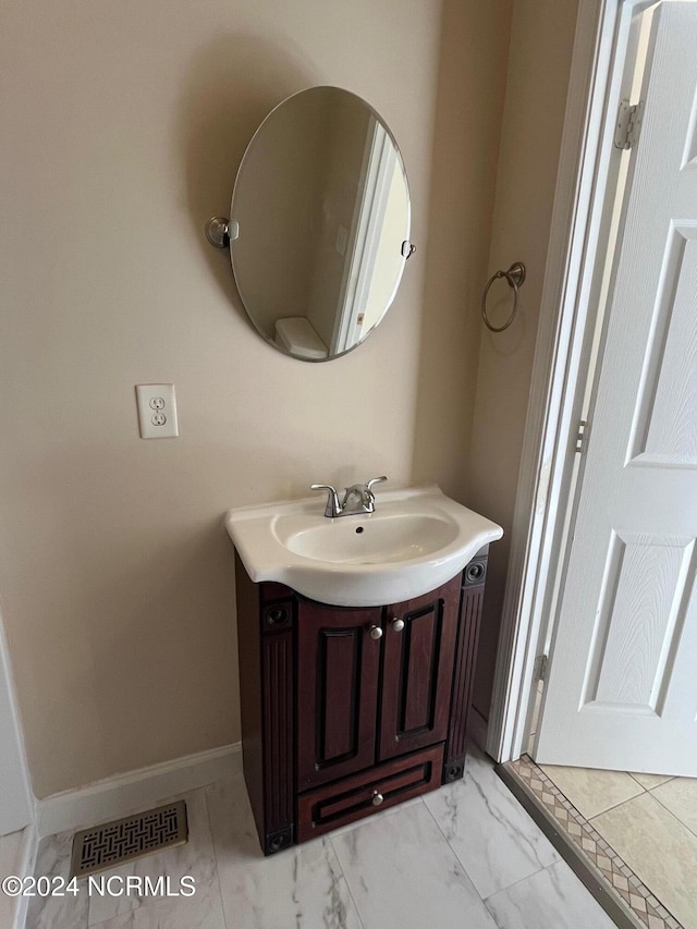 bathroom featuring vanity