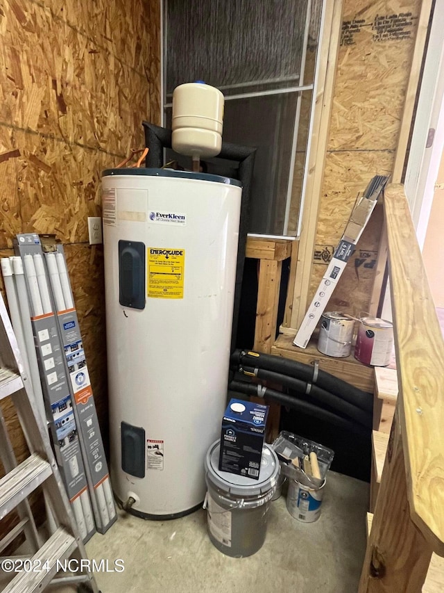 utilities featuring electric water heater