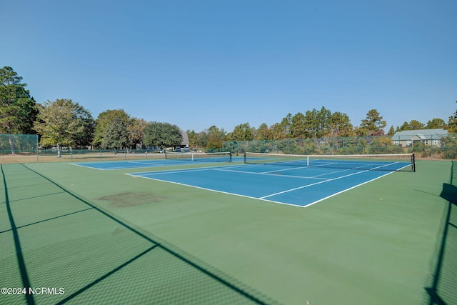 view of tennis court