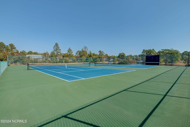 view of tennis court