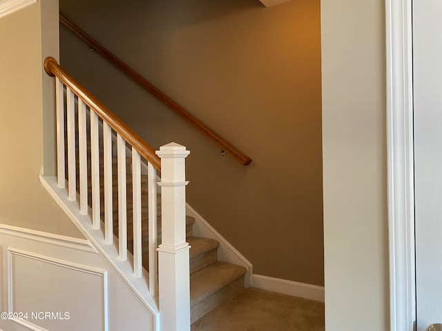 stairs with carpet